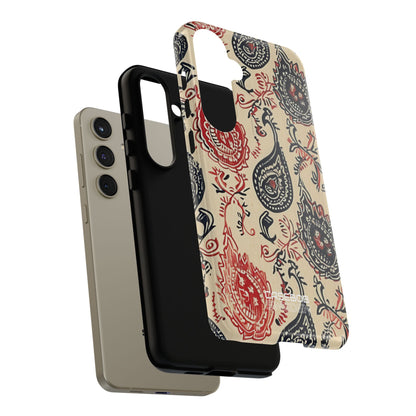 Navy Paisley Swirl Samsung S24 - Tough