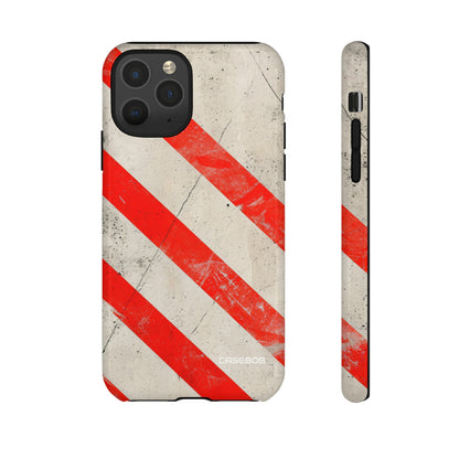 Crimson Line Minimalism - Protective Phone Case