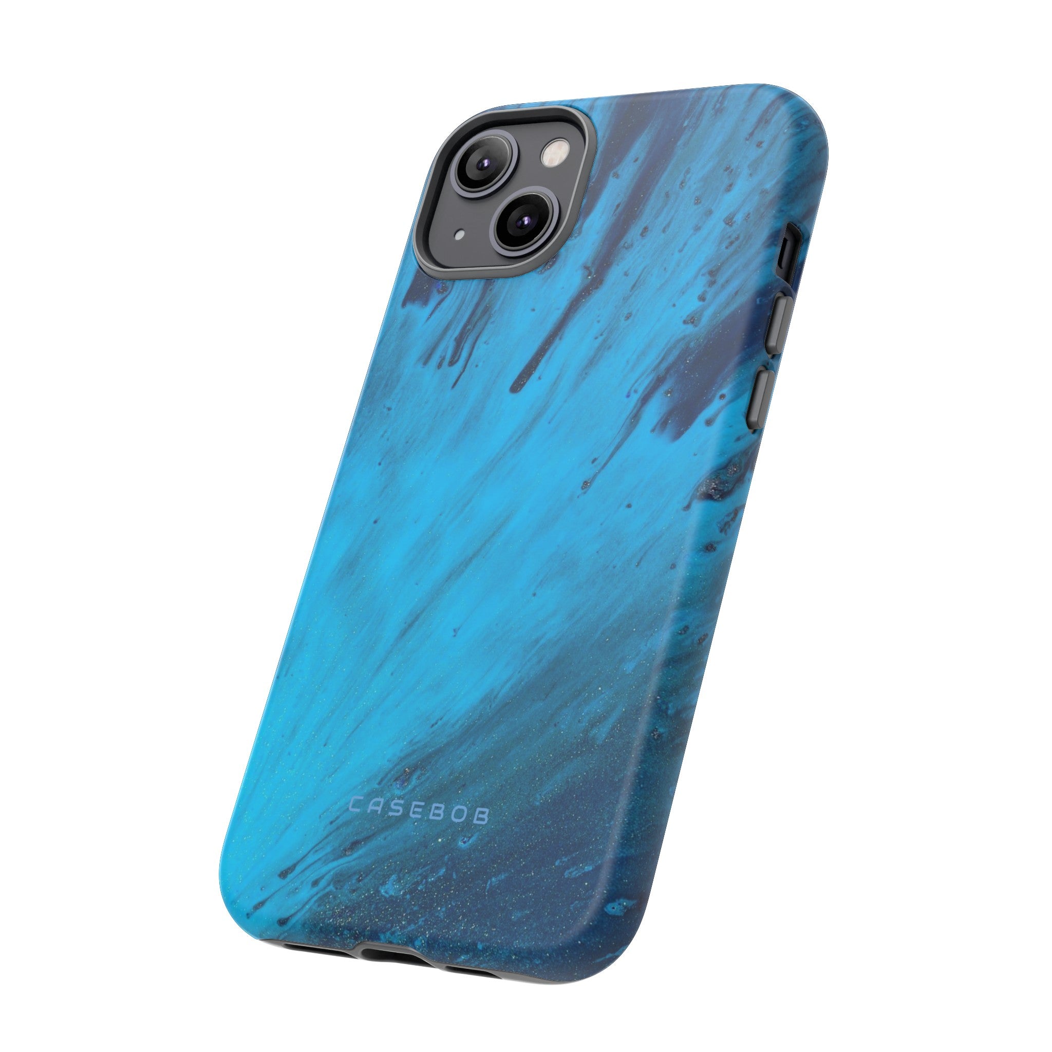 Light Blue Ink Art | Phone Case