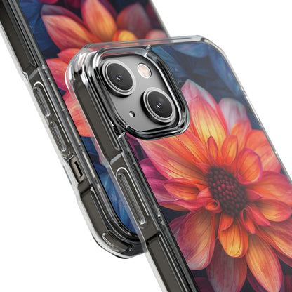 Fiery Bloom Harmony iPhone 14 - Clear Impact Phone Case