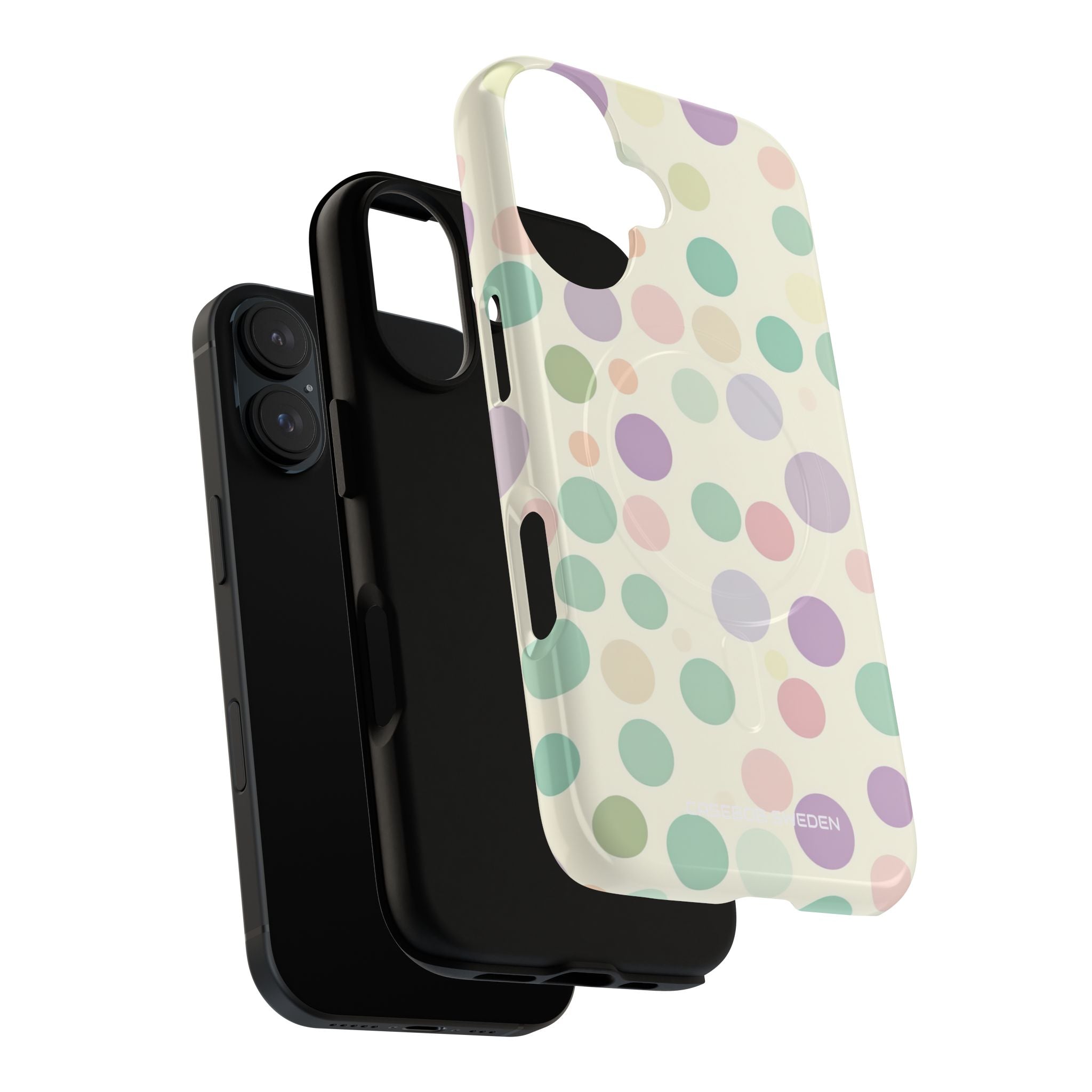 Playful Pastel Polka Dots - Tough + MagSafe® iPhone 16 Phone Case