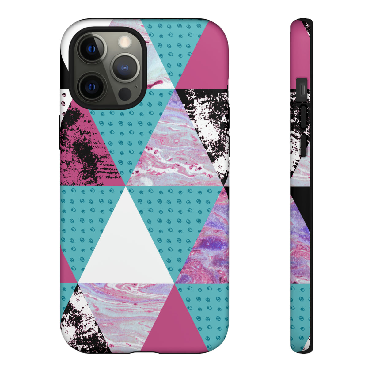 Grunge Triangles - Protective Phone Case