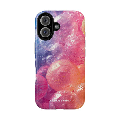 Pink Blue Glossy Spheres - Tough + MagSafe® iPhone 16 Phone Case