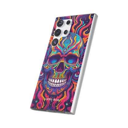 Flaming Skull Samsung S23 Ultra Case - Soft