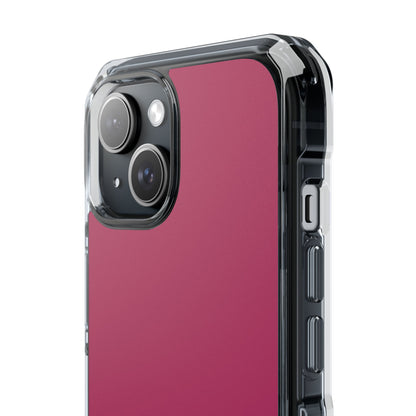 Maroon - Clear Impact Case for iPhone