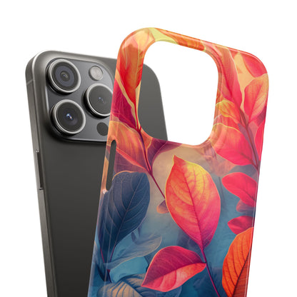 Red Blue Nature - Slim iPhone 15 Phone Case