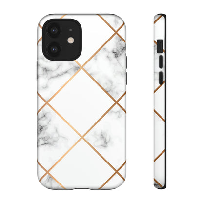 White Marble - Protective Phone Case