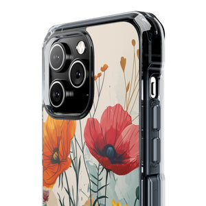 Blooming Whimsy – Handyhülle für iPhone (Clear Impact – Magnetisch) 