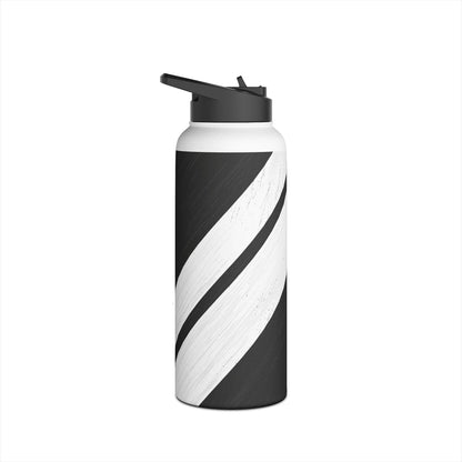 Striped Texture - Stainless Steel Water Bottle