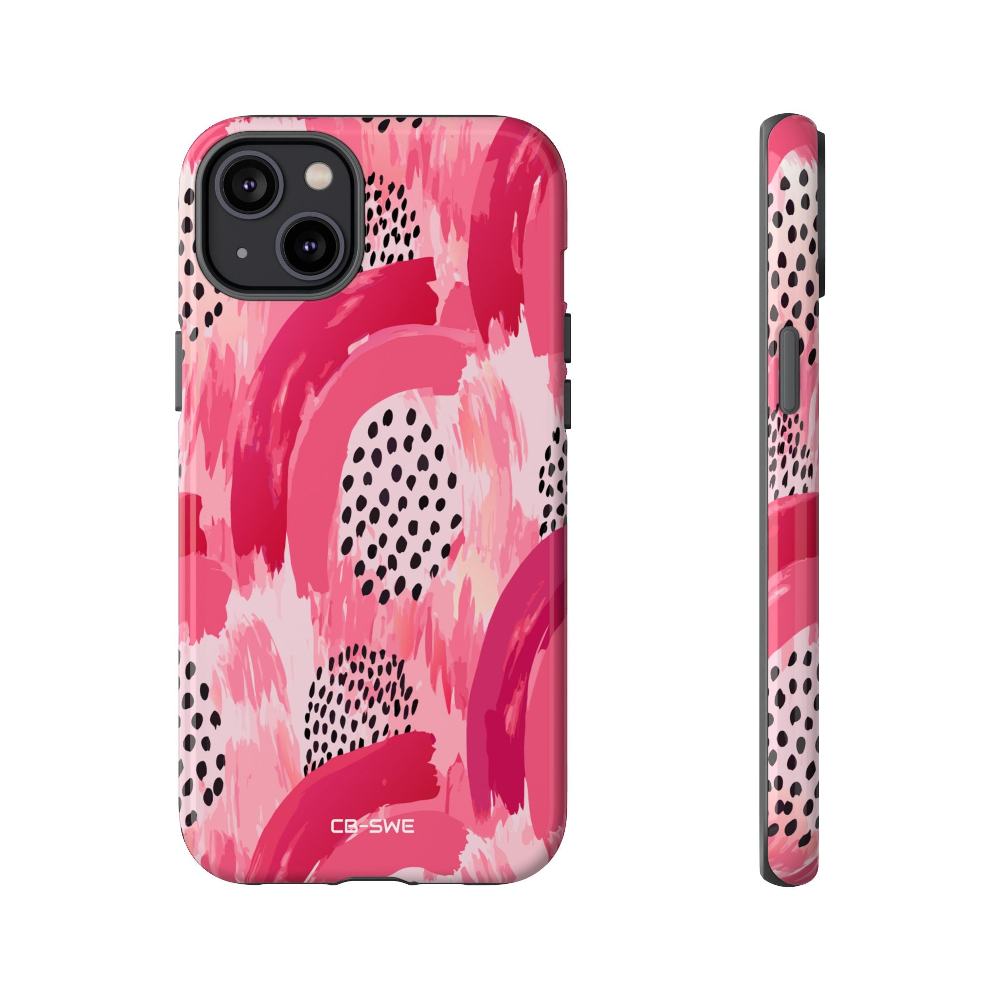 Vibrant Brushwork Dance - iPhone Case