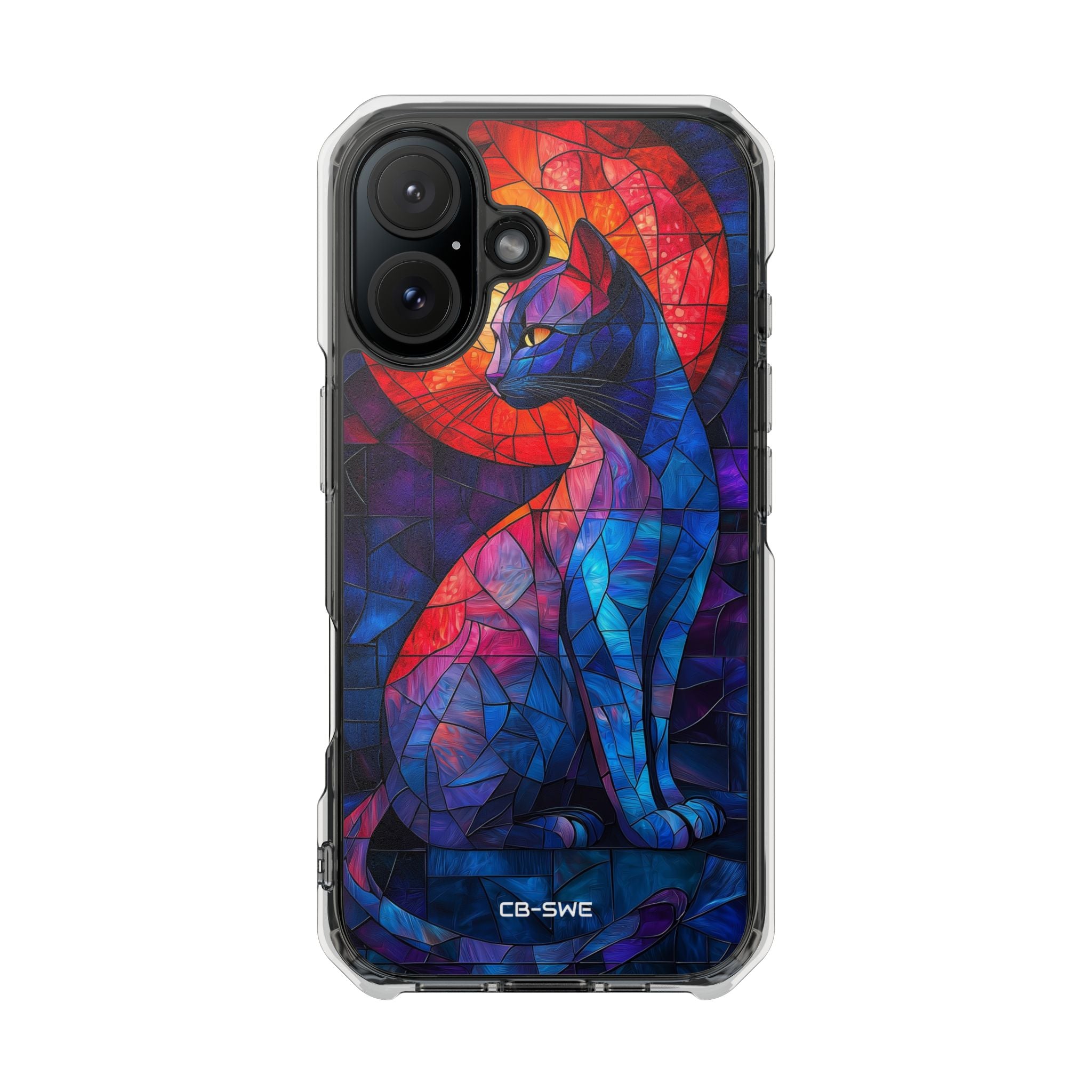 Cat Silhouettes Glow iPhone Case - Impact