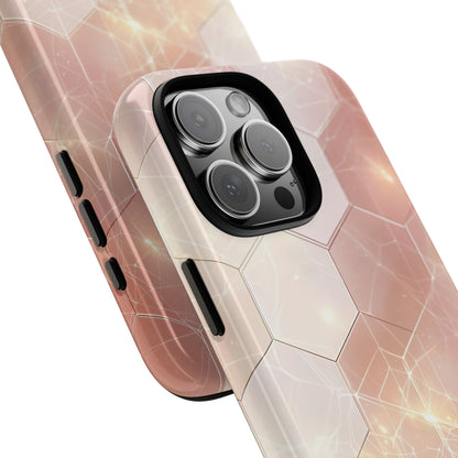 Honeycomb Glow iPhone 16 Pro Max Case - Tough