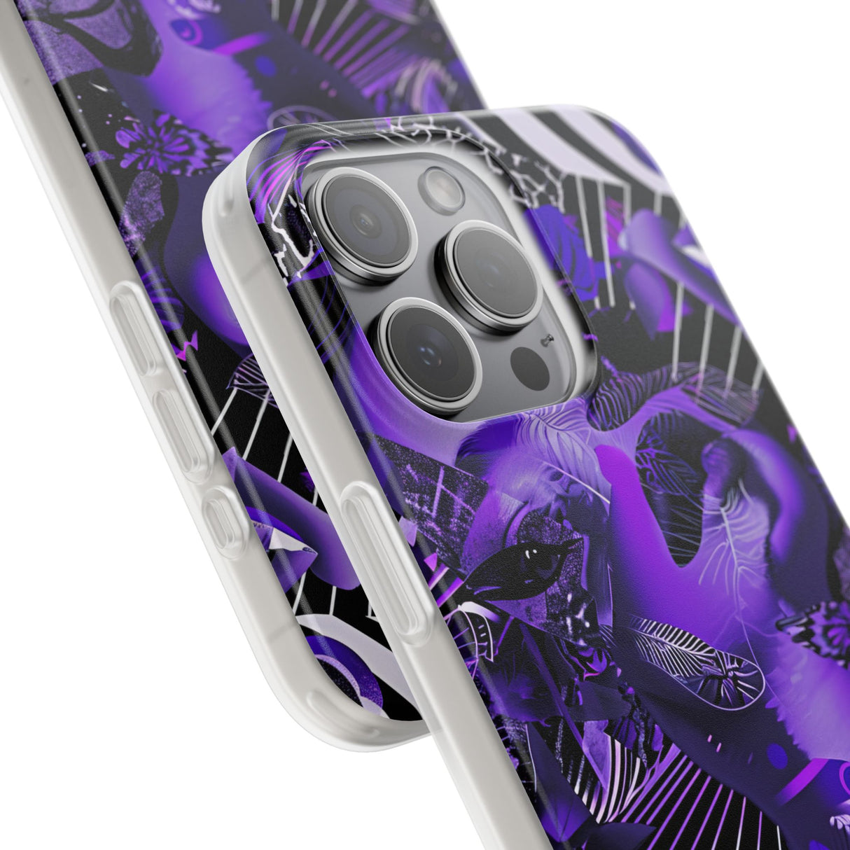 Ultraviolettes Design | Handyhülle für iPhone (flexible Hülle) 