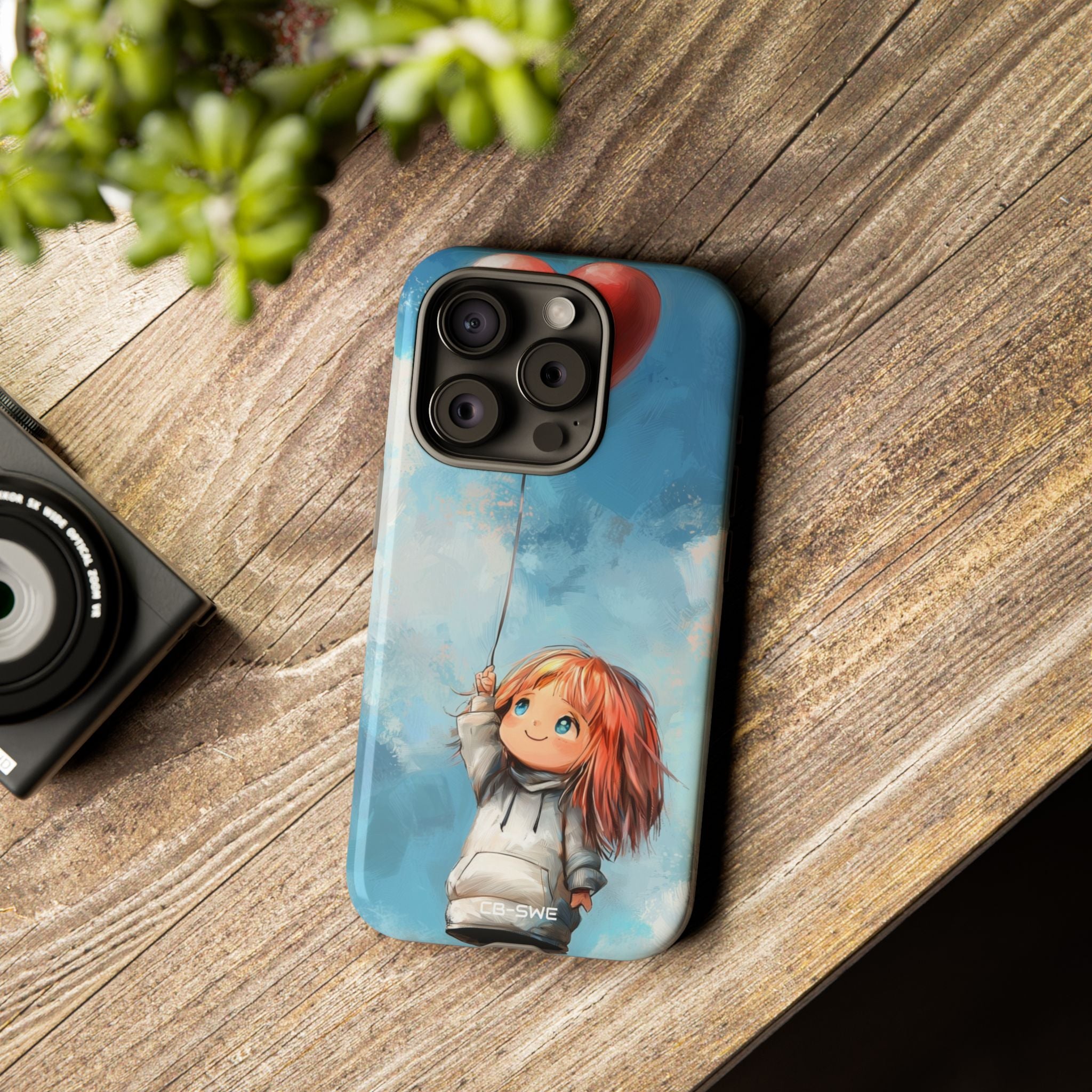 Joyful Girl Reaches - iPhone Case