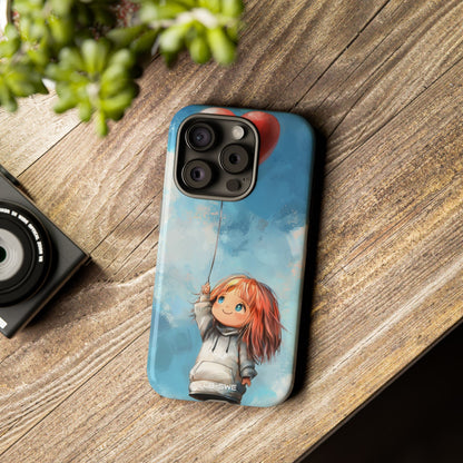 Joyful Girl Reaches - iPhone Case