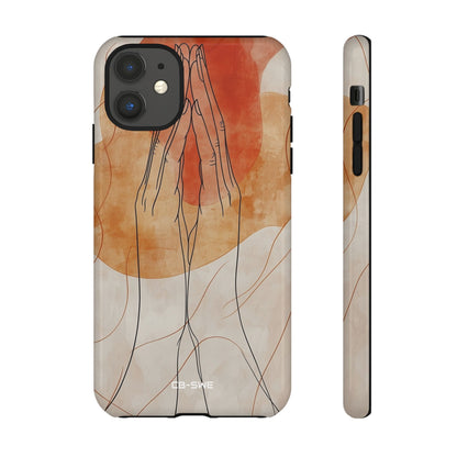 Hands Embrace Light - iPhone Case