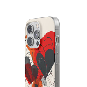 Fiery Hearts | Flexible Phone Case for iPhone