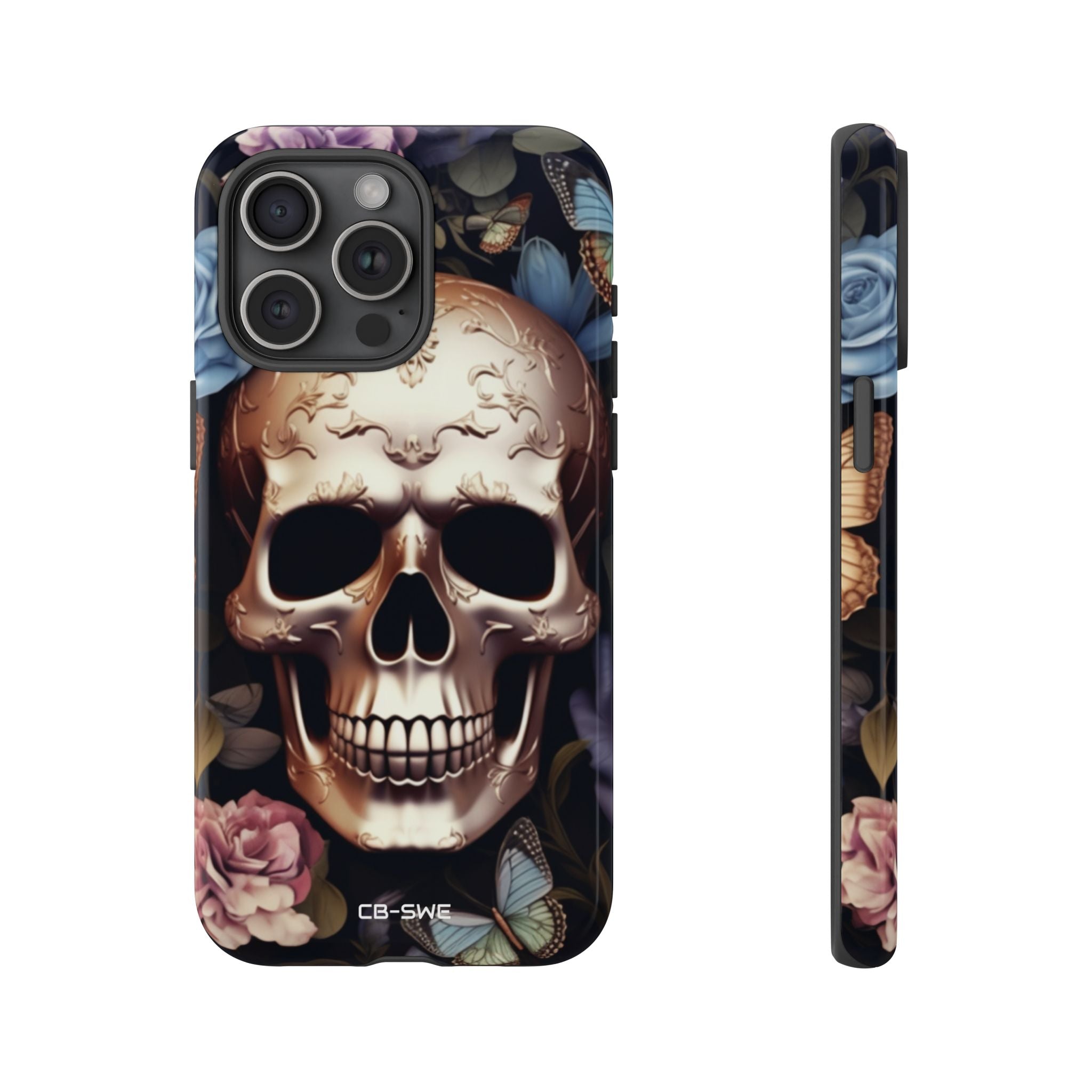 Skull Among Blossoms - iPhone Case