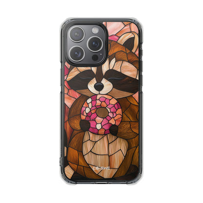 Raccoon Holds Donut iPhone Case - Impact