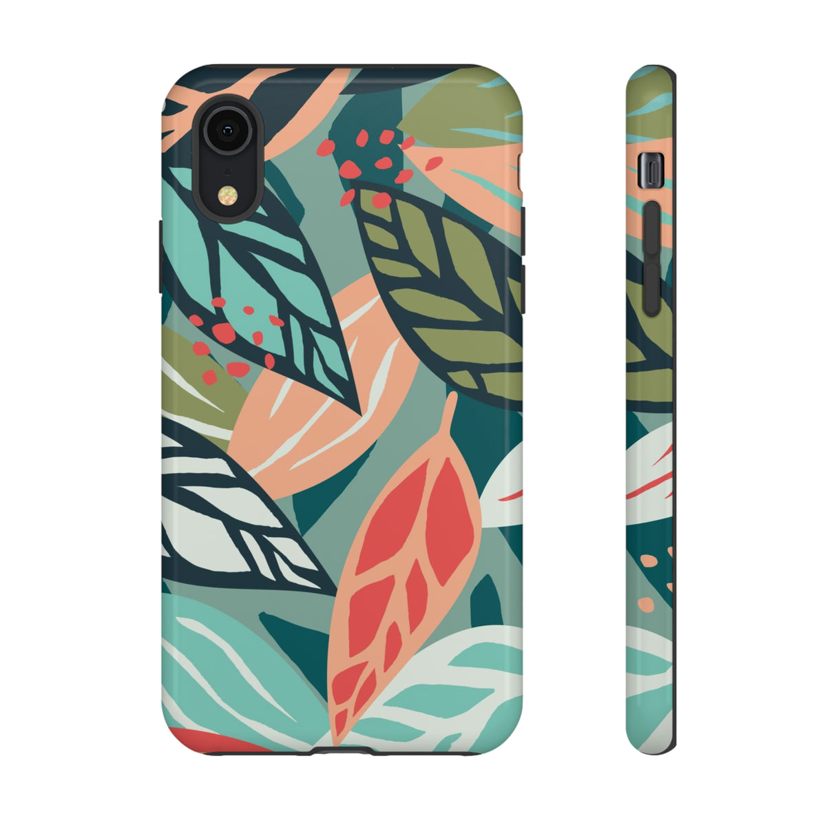 Mixed Tropical Leaf - Protective Phone Case