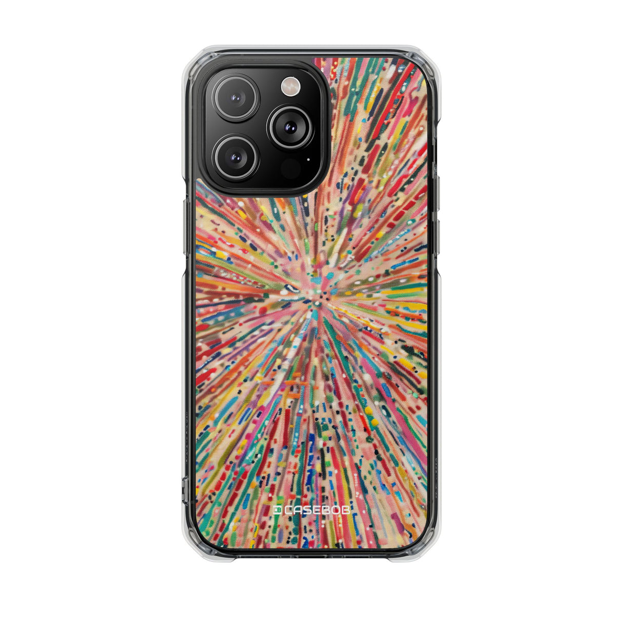 Radiant Burst - Phone Case for iPhone (Clear Impact - Magnetic)