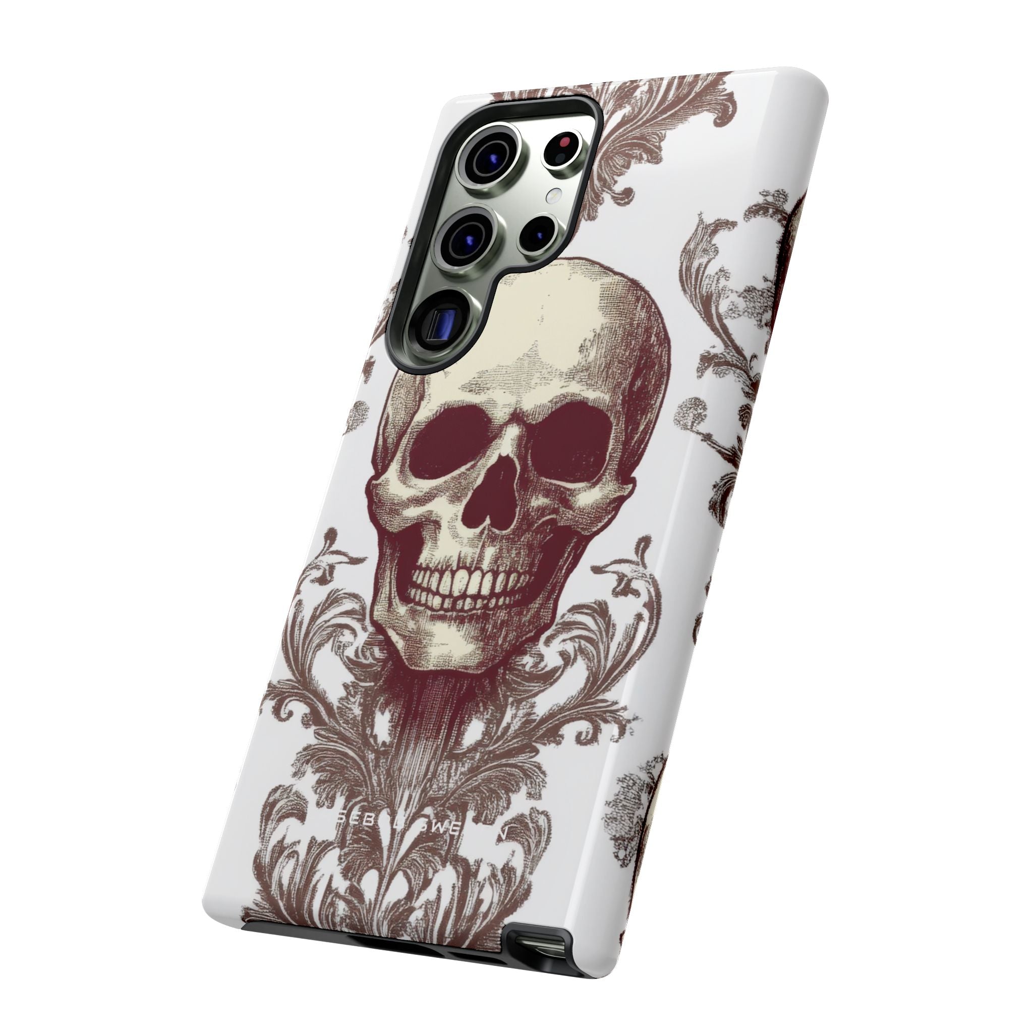 Gothic Skulls and Ornate Foliage Samsung S23 - Tough Phone Case