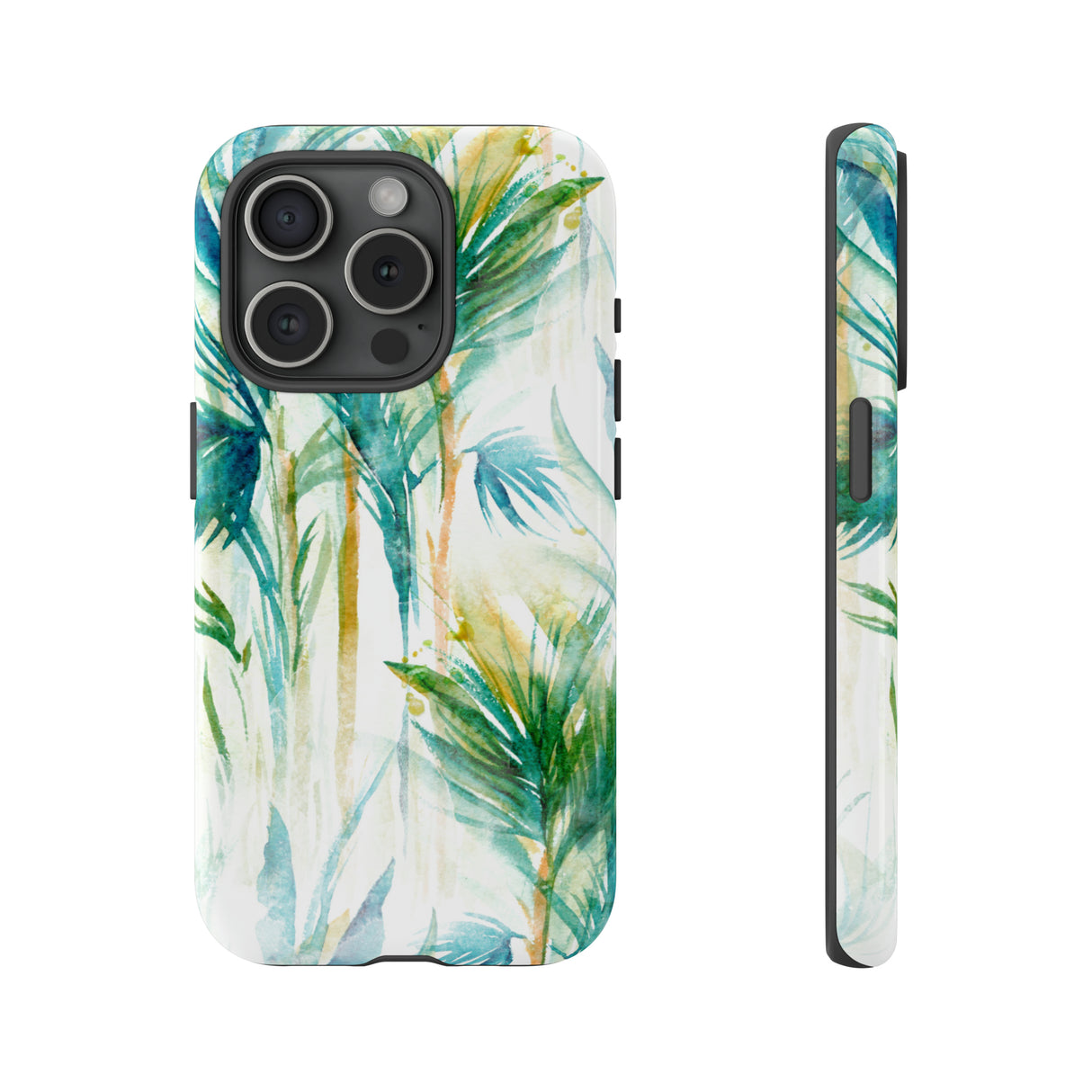 Watercolor Tropical Trees - Protective Phone Case