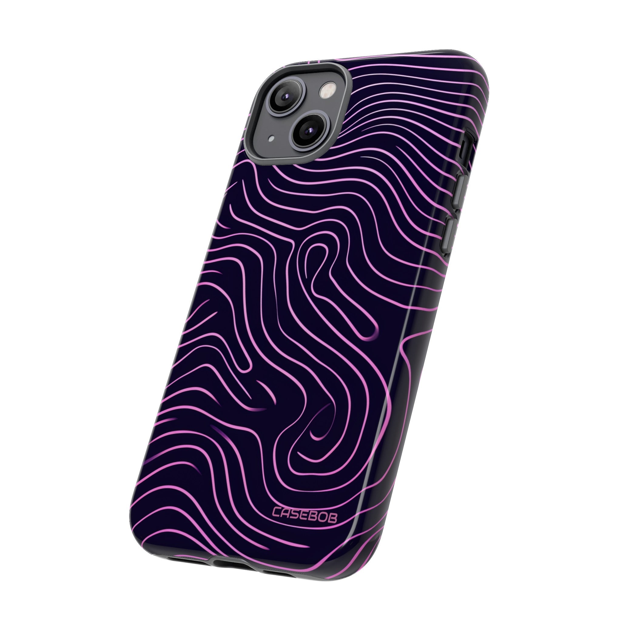 Purple Line Minimalism - Protective Phone Case