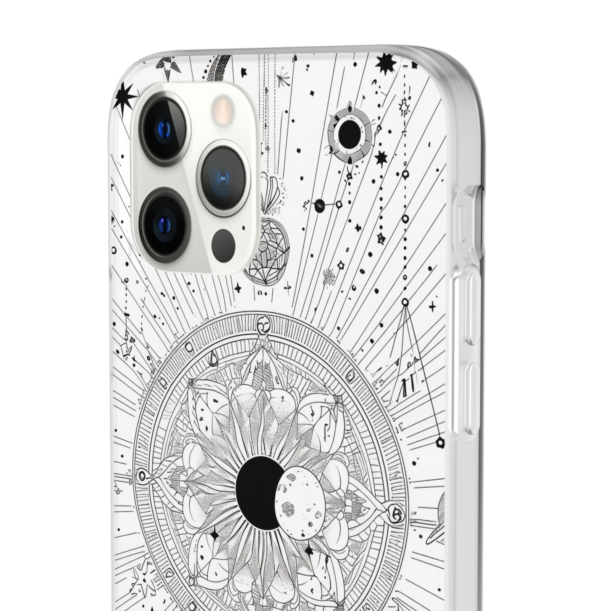 Celestial Mandala Mystique | Flexible Phone Case for iPhone