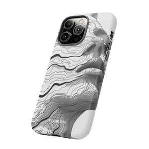 Topographic Serenity | Protective Phone Case for iPhone