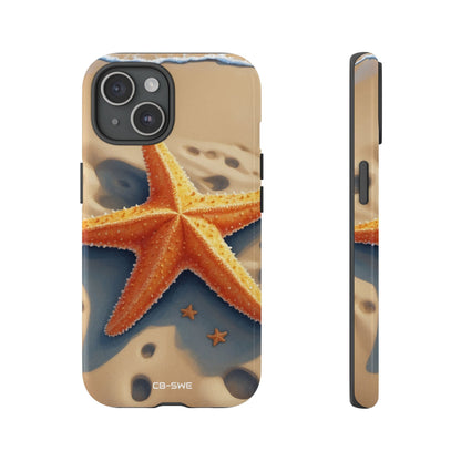 Starfish Rests On Sand - iPhone Case