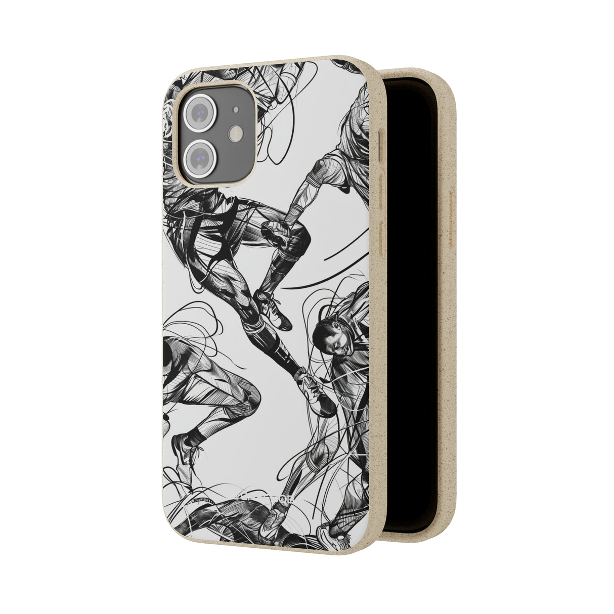 Dynamic Athletic Surrealism | Biodegradable Phone Case