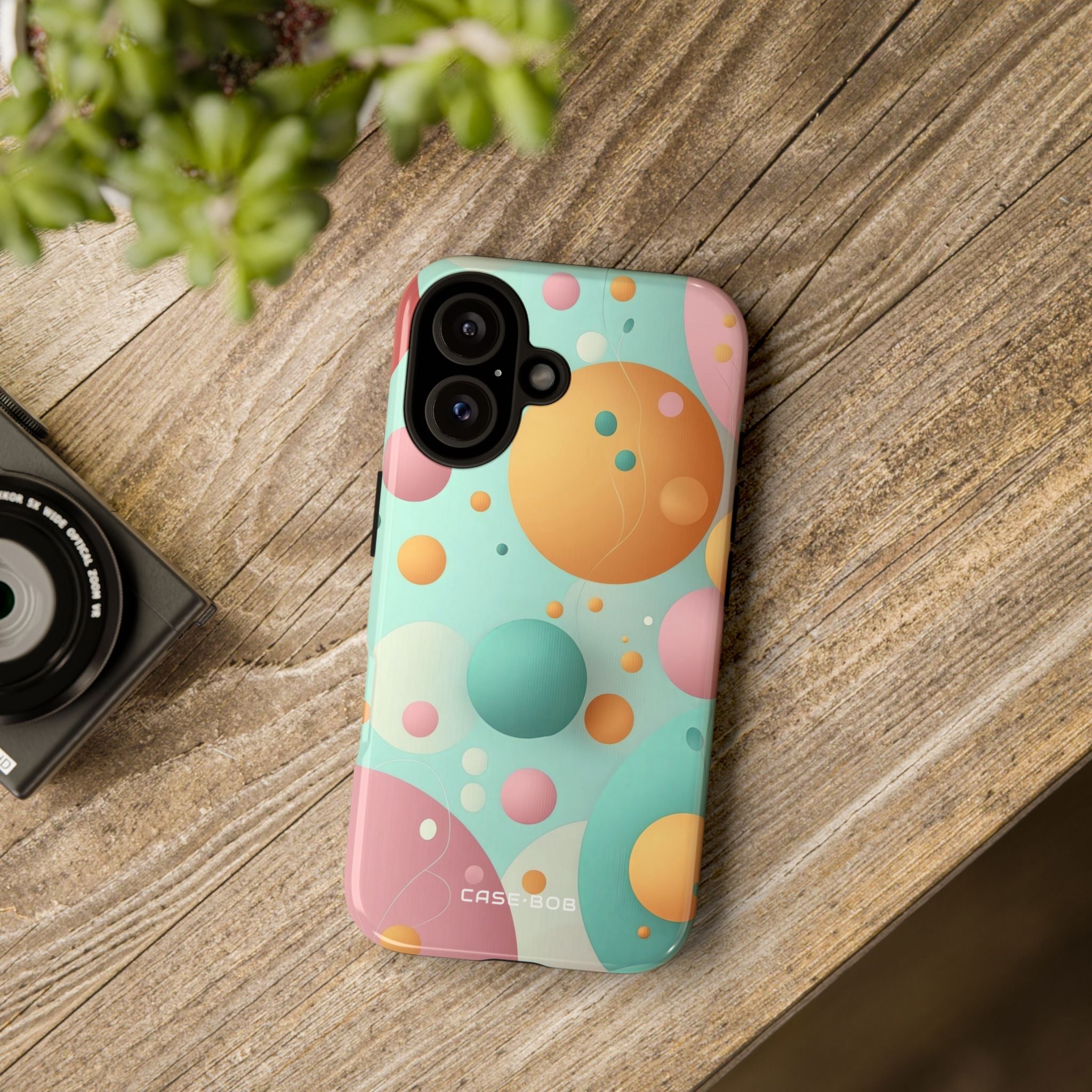 Pastel Circles iPhone 16 Plus Case - Tough