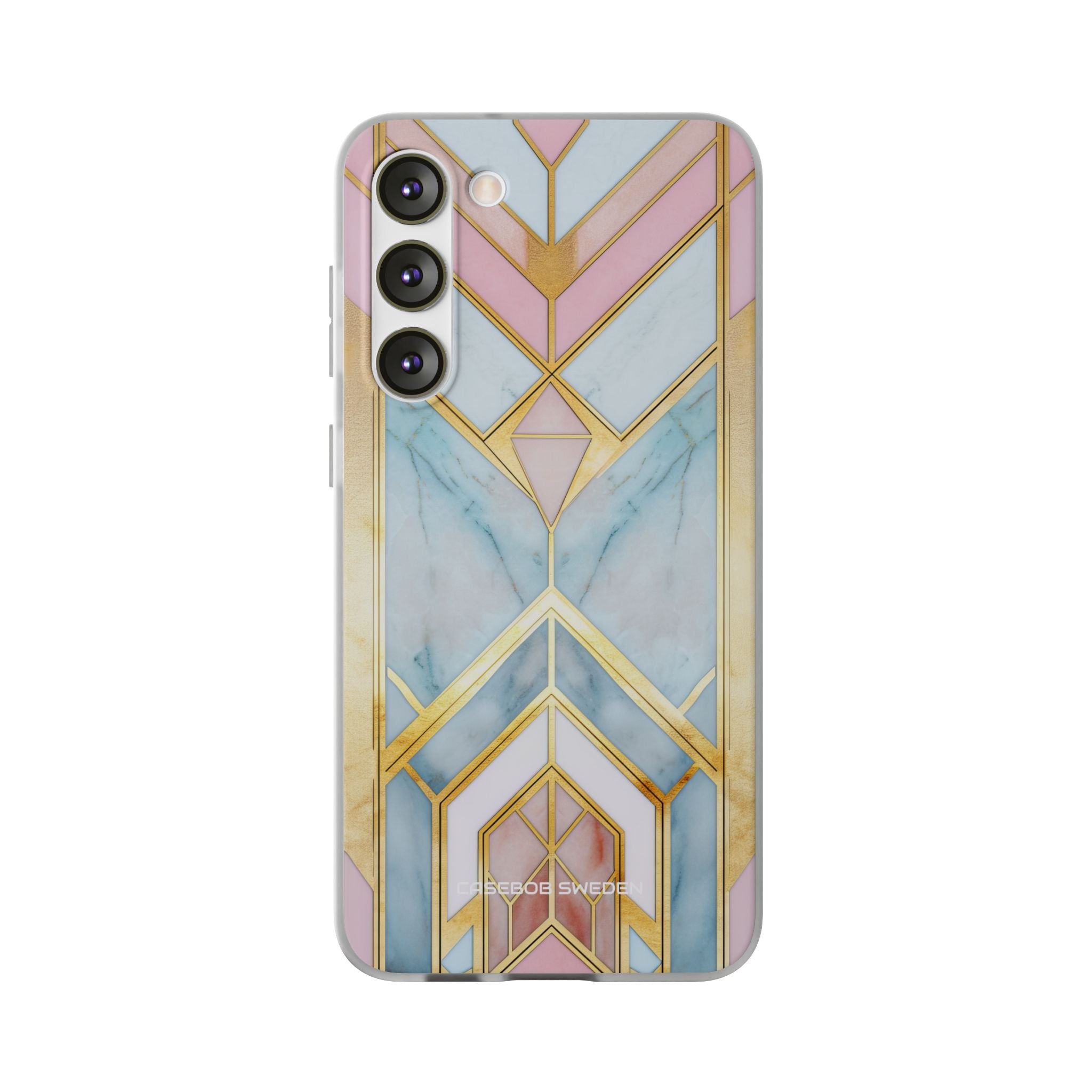 Gold Pink Art Deco - Flexi Samsung S23 Phone Case