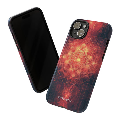 Radiant Mandala iPhone 15 Plus Case - Tough
