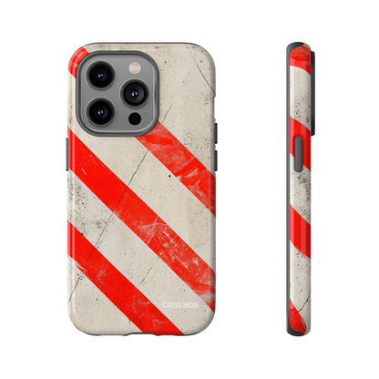 Crimson Line Minimalism - Protective Phone Case