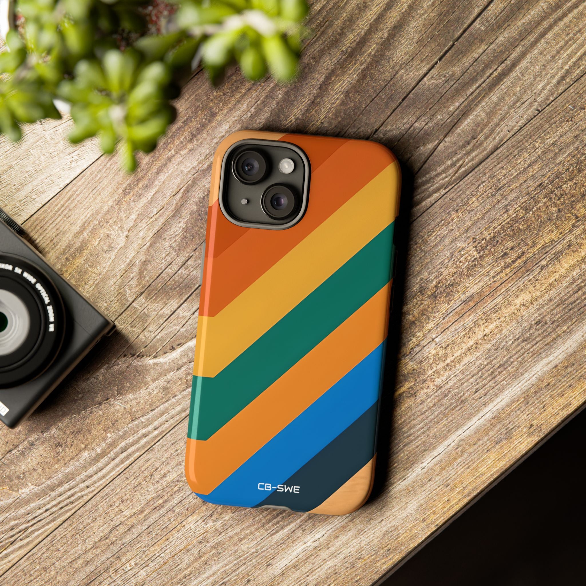 Vibrant Geometric Harmony - iPhone Case