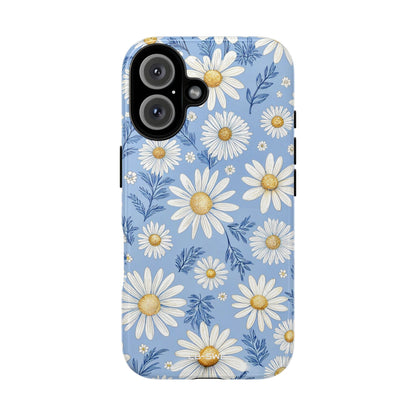 Daisies On Blue - iPhone Case