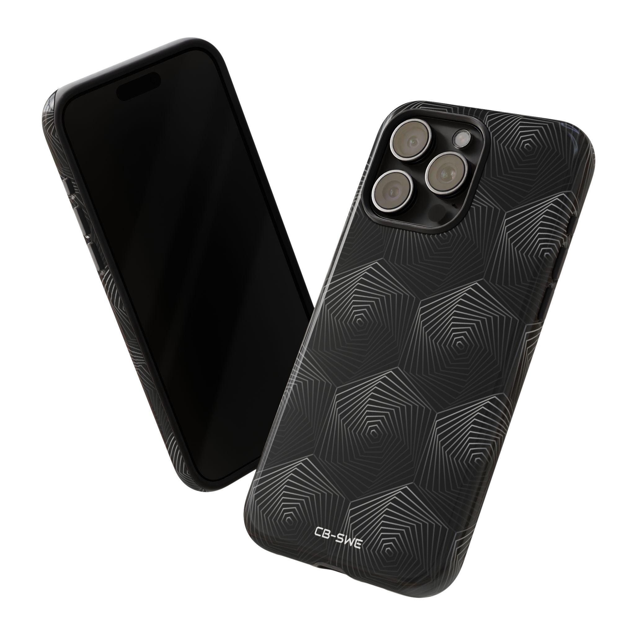 Geometric Spiral Illusion - iPhone Case