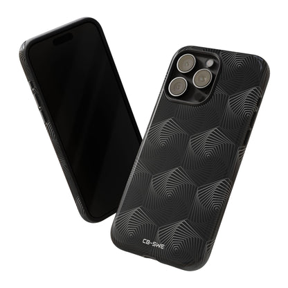 Geometric Spiral Illusion - iPhone Case