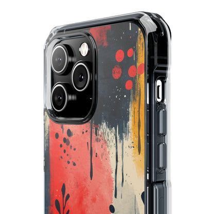 Vibrant Floral Energy iPhone 14 - Clear Impact Phone Case