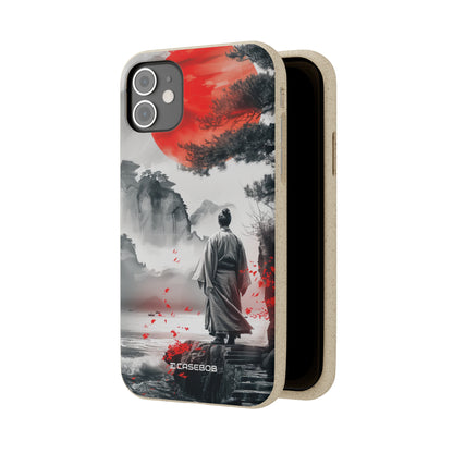 Serene Samurai Sunrise | Biodegradable Phone Case