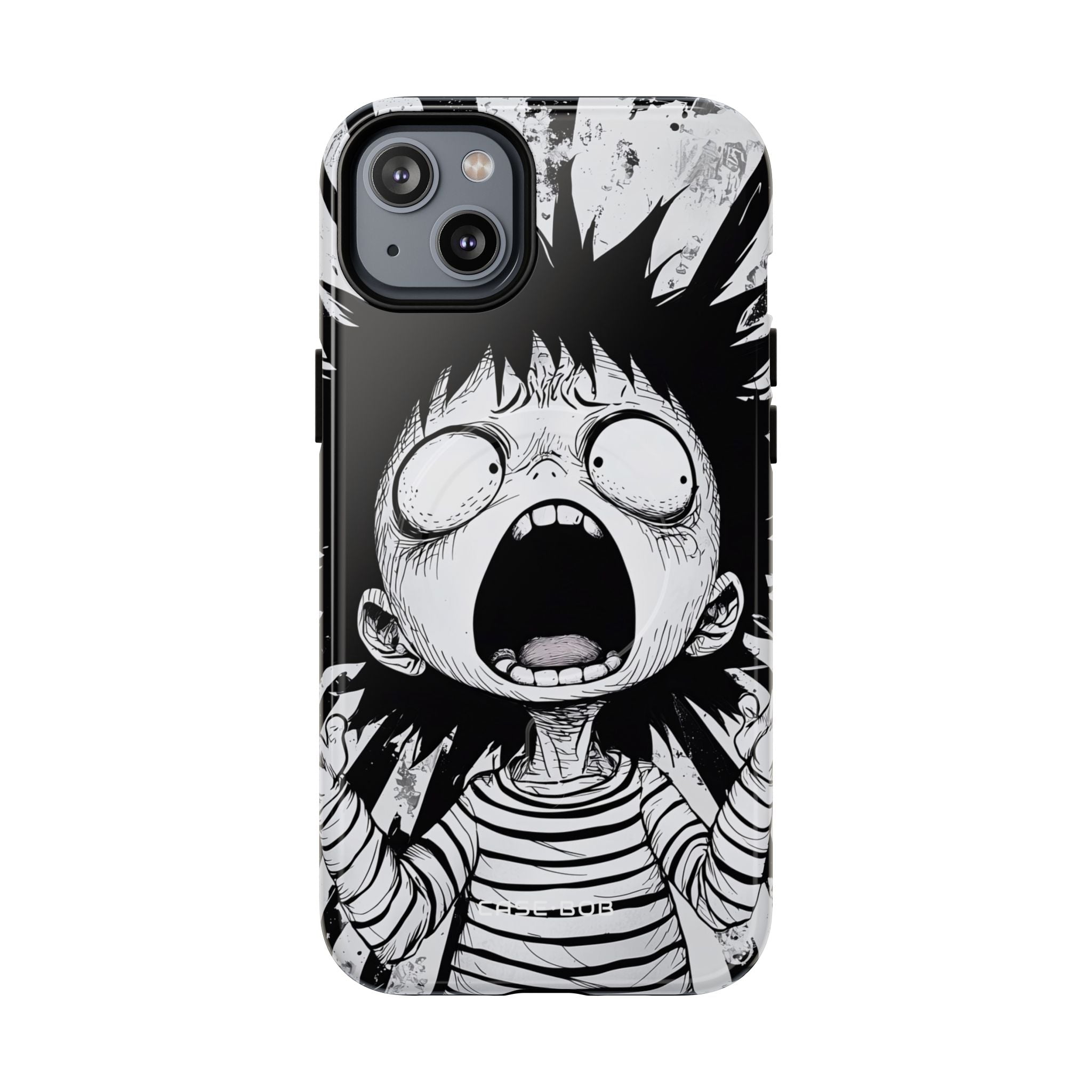 Screaming Stripes iPhone 14 Plus Case - Tough+