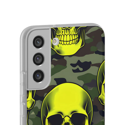 Neon Skull Camo Samsung S22 Plus Case - Soft