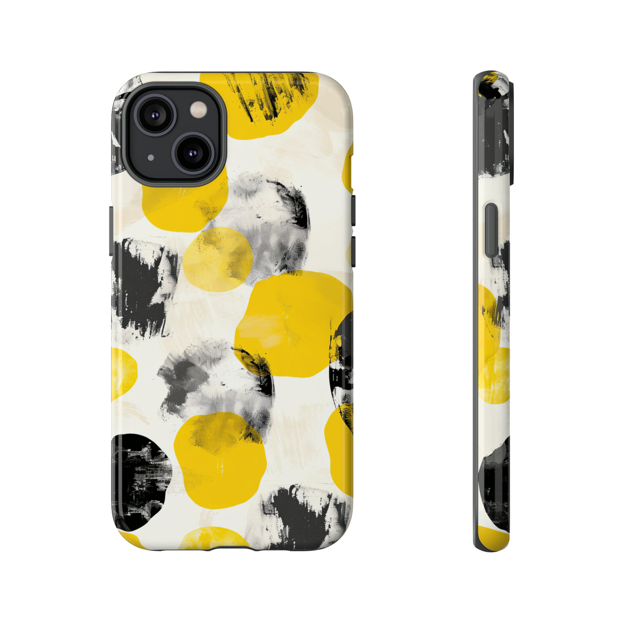 Yellow Dot Minimalism - Protective Phone Case