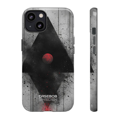 Crimson Core Geometry iPhone 13 - Tough