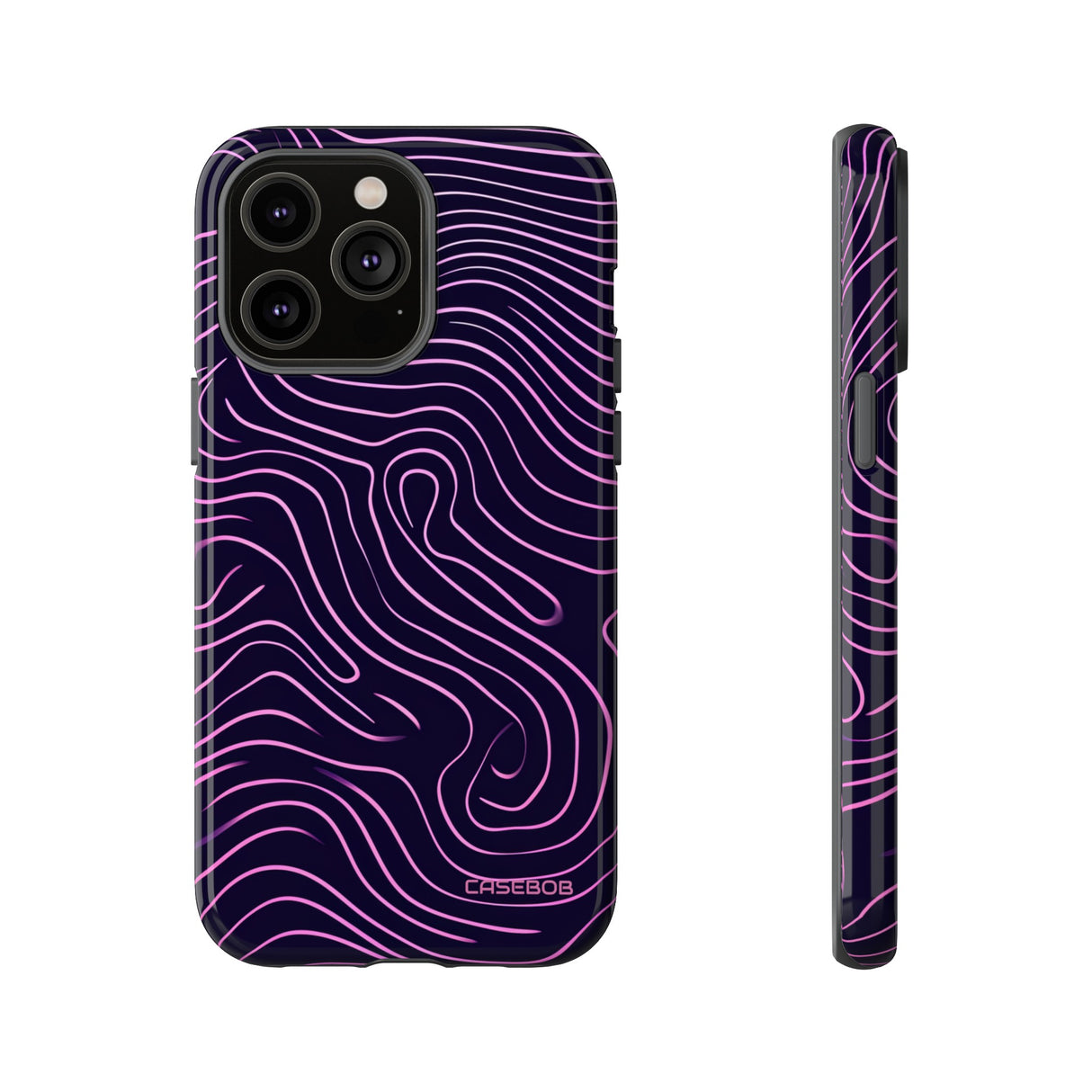 Purple Line Minimalism - Protective Phone Case