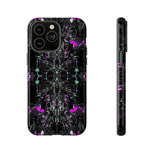 Purple Grid Mirage - Protective Phone Case