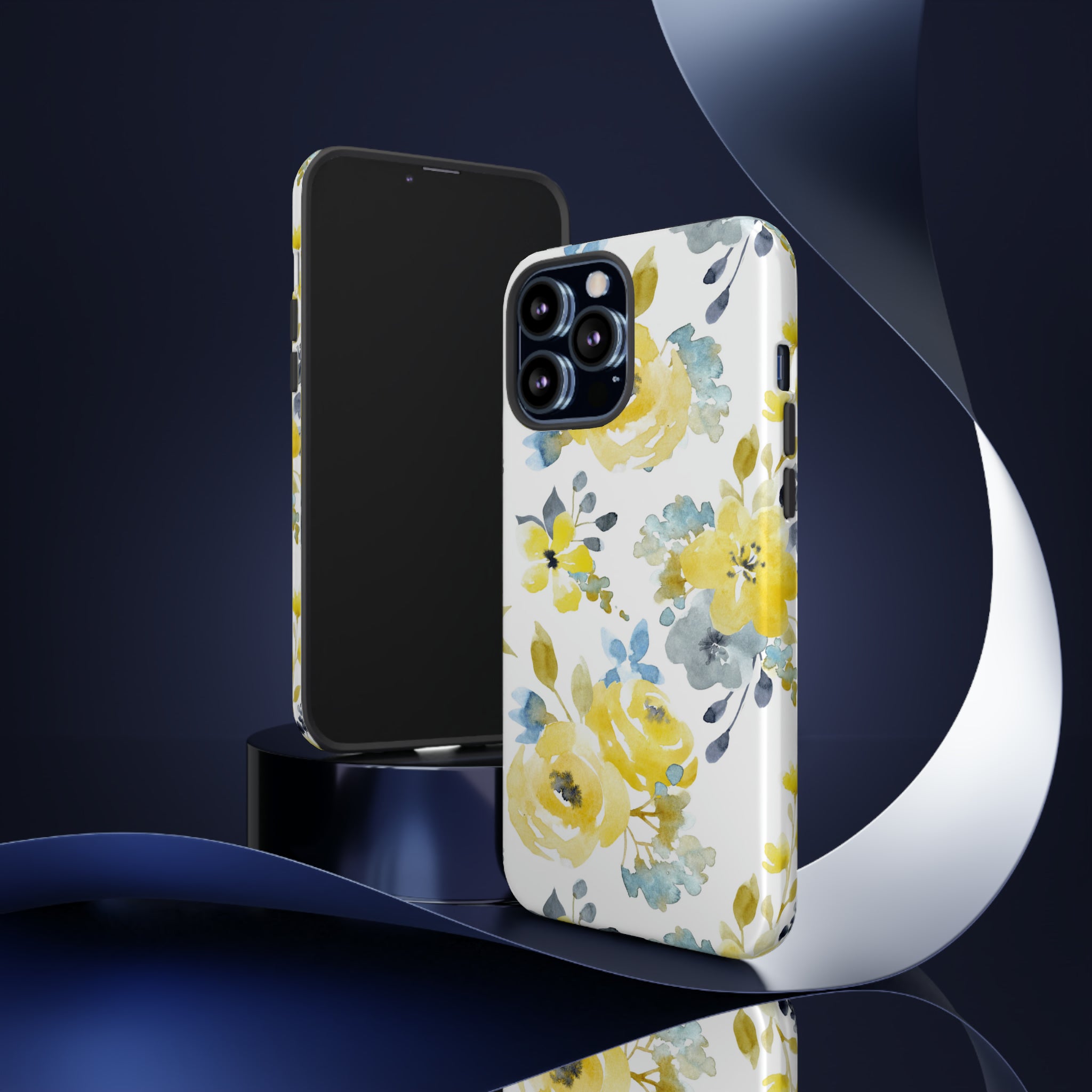 Yellow Floral - Protective Phone Case