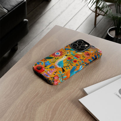 Colorful Birds Bloom iPhone 14 Pro Max Case - Tough